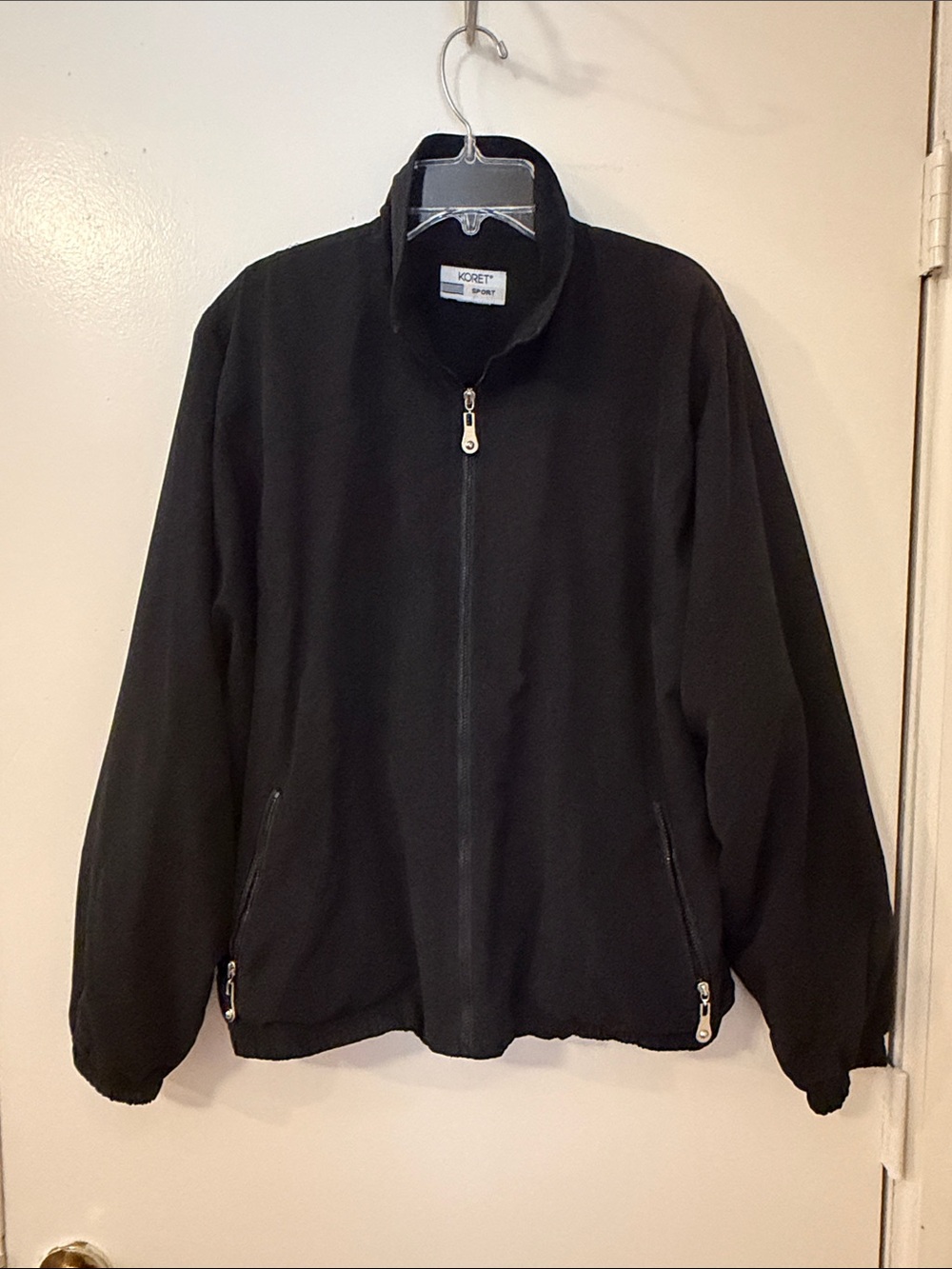 Koret Men's Black Lightweight Zip-Up Jacket
